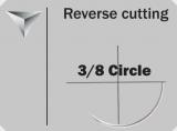 Surgicryl Monofilament Reverse Cutting 3/8 Circle