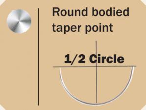 Catgut Chrom Taper Point 1/2 Circle