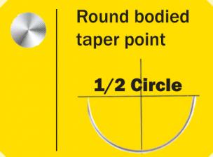 Catgut Plain Taper Point 1/2 Circle